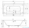 Besco Quadro 175x80cm Wanna prostokątna #WAQ-175-PK